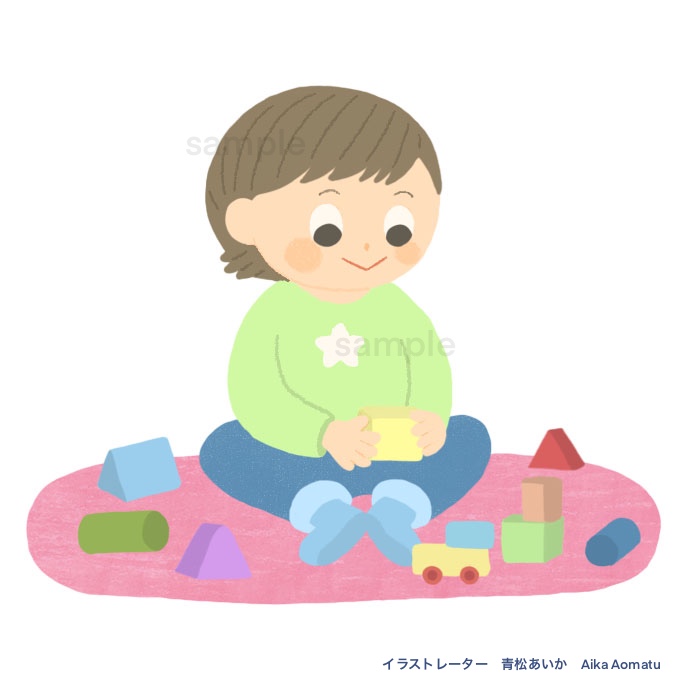 子どもの遊び　カットイラスト