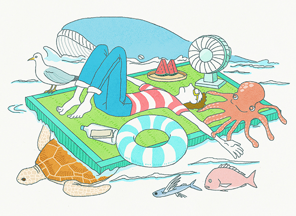 海と畳