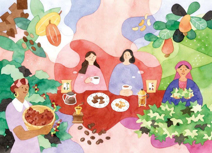 SDGs×食　カレンダーイラスト提案