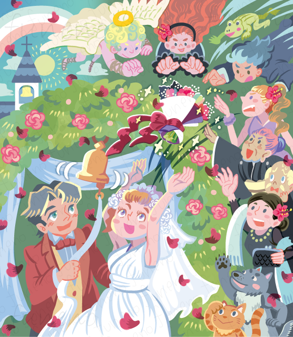 ガーデンウェディングとチンドン屋