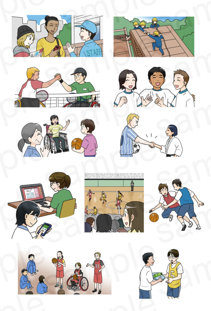 令和７年度中学校教科書「新・中学保健体育」（Gakken）本文イラスト