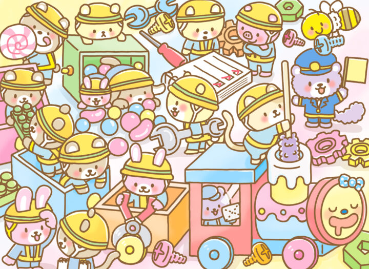 でっかい！まちがいさがし 11月号イラスト