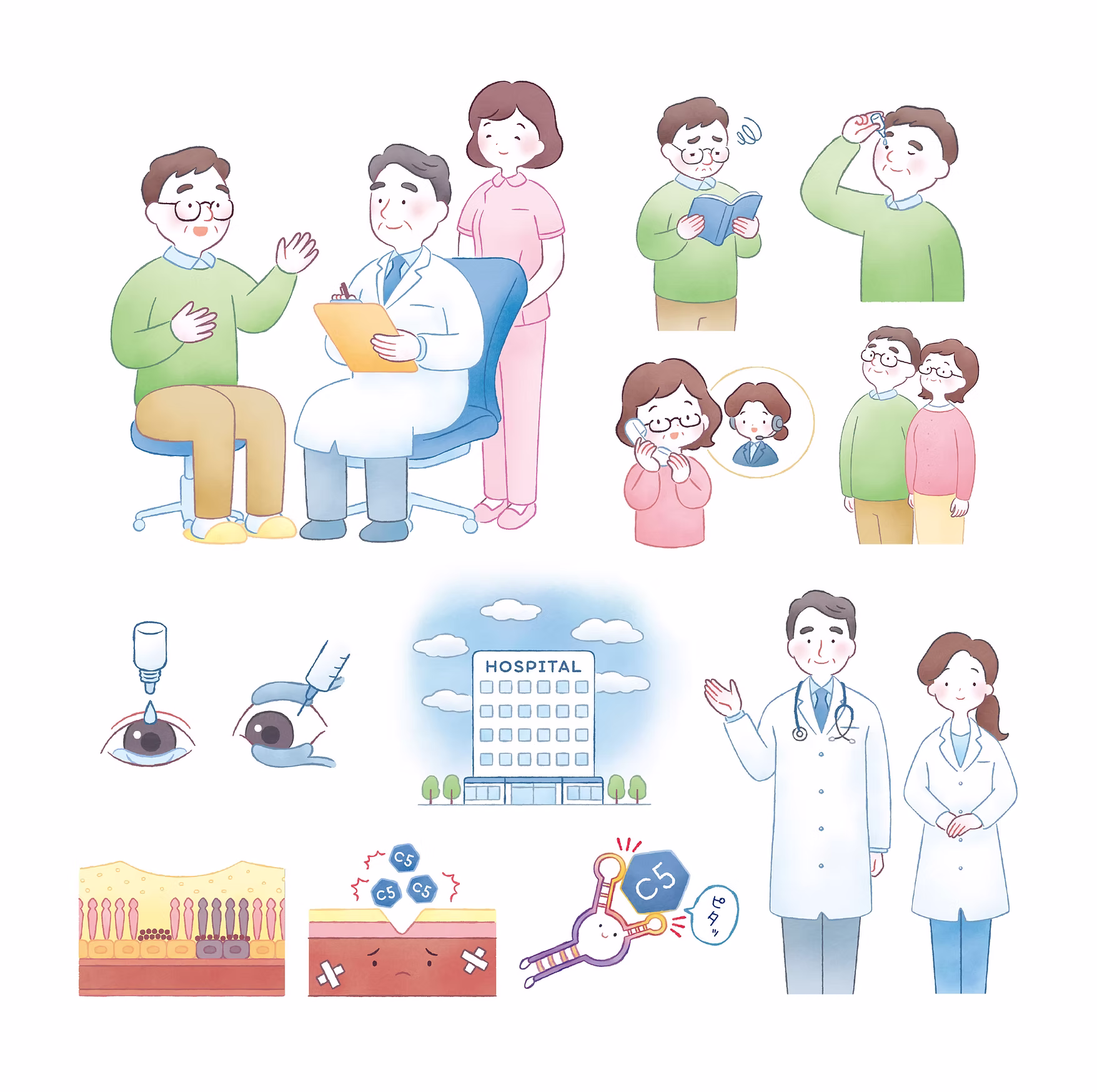 【WORK】リーフレット用イラスト