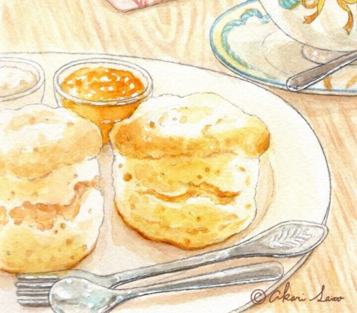 スコーンと紅茶