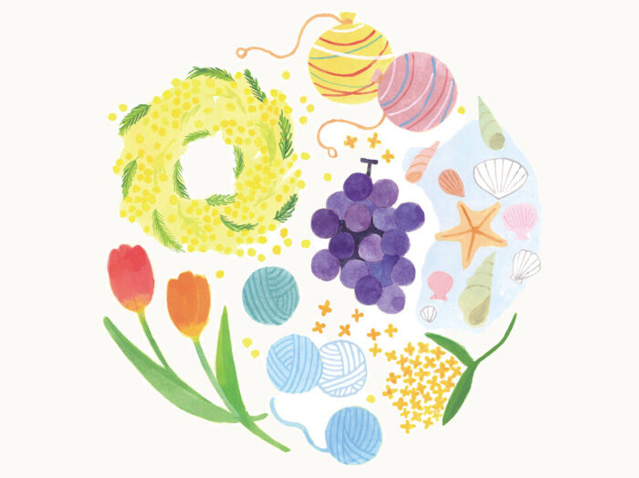 株式会社 B&Sコーポレーション 季刊誌「すこやか」イラスト