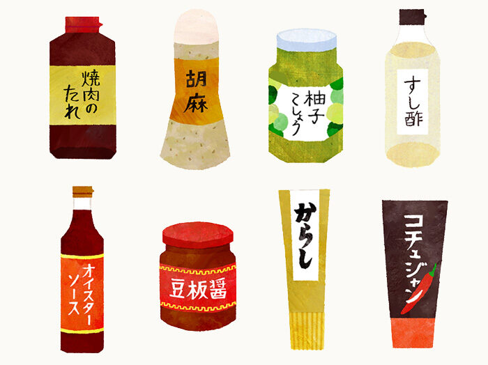 雑誌挿絵 オレンジページ「エダジュンの眠れる調味料クッキング」