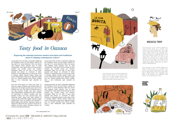 個展『Milagro』@Mount tokyo作品まとめ（雑誌風）