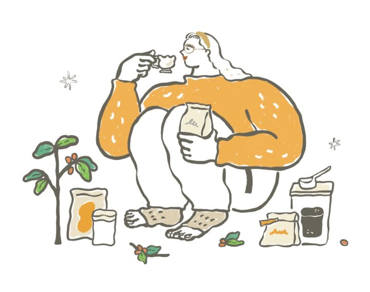 Coffee Tasting / 線画 / Original