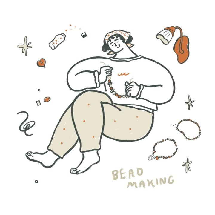 Bead Making / 線画 / Original