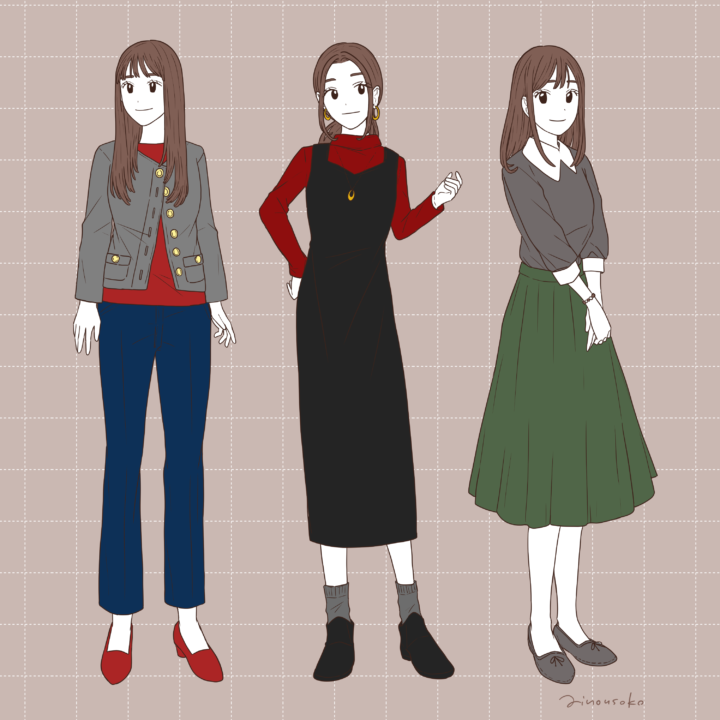【サンプル】ファッションイラスト