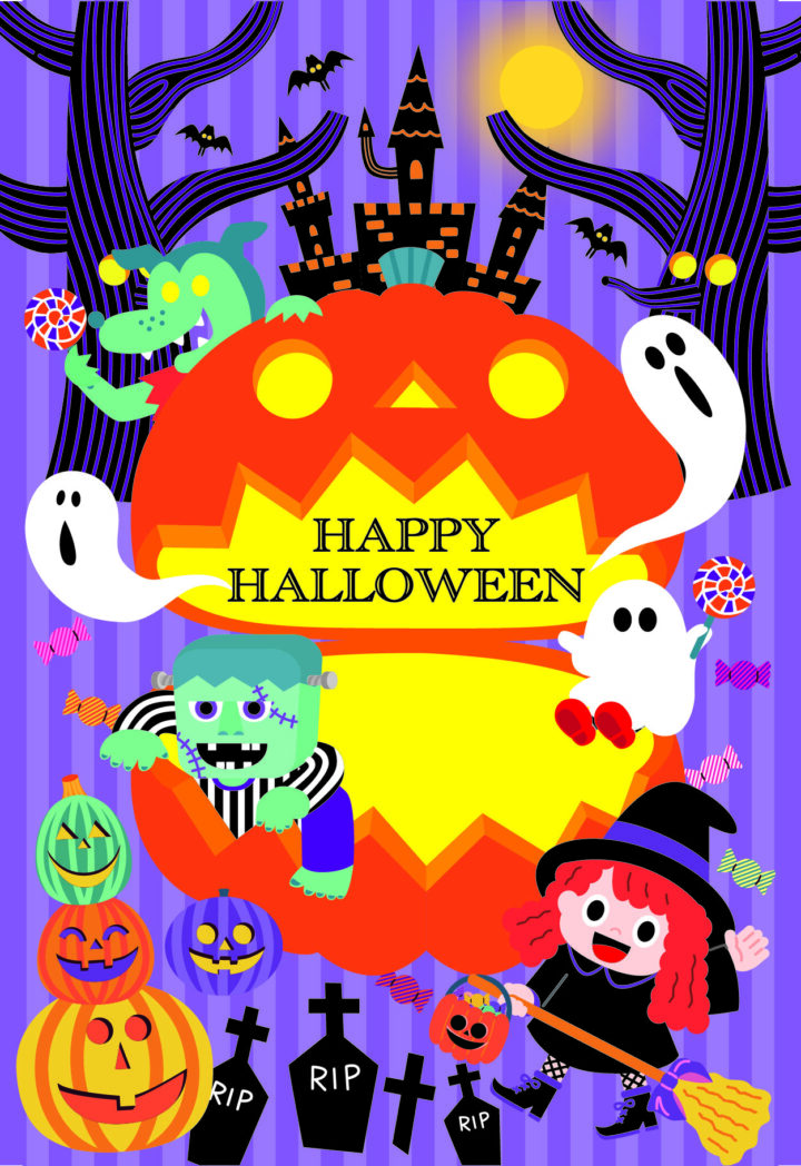 2025年ハロウィンハガキ