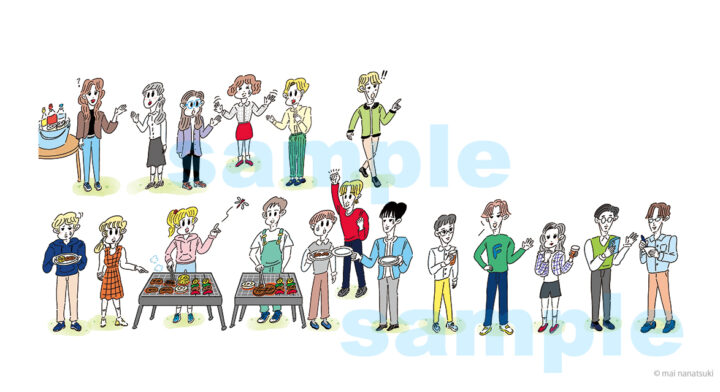 宝島社/占いBOOKイラストp50〜p59