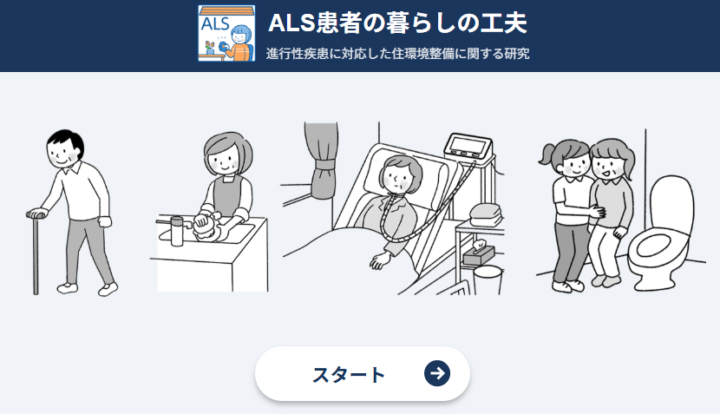 情報サイト「ALS患者の暮らしの工夫」オープン