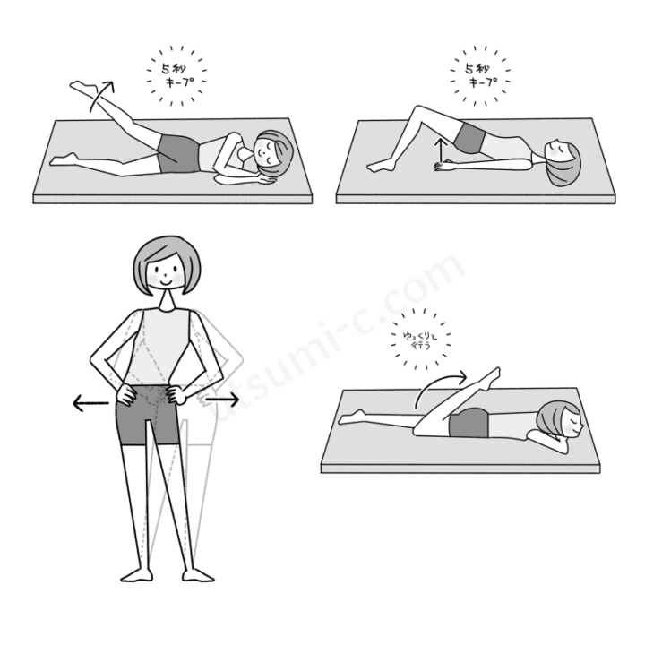 エクササイズのイラスト