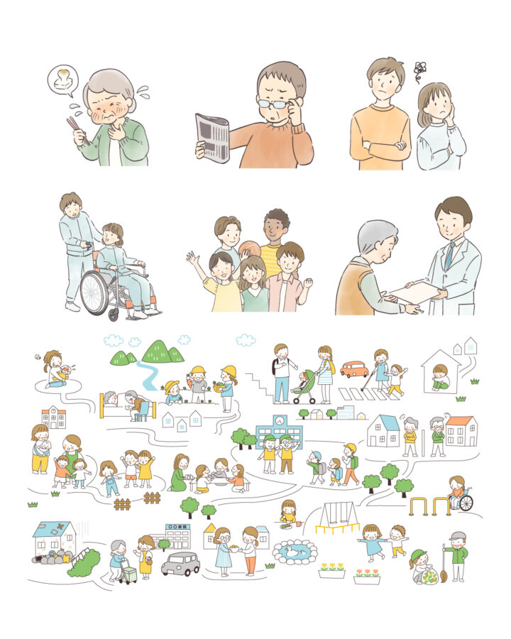 【開隆堂出版】令和８年度版　高等学校家庭　教科書「家庭基礎」にイラストを掲載していただきました。