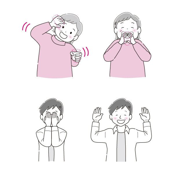 NHK出版 / NHKきょうの健康12月号「笑いヨガで新しい１年を迎えよう」の記事に掲載するイラストを担当しました