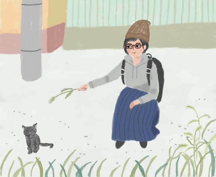 猫じゃ、、、れない