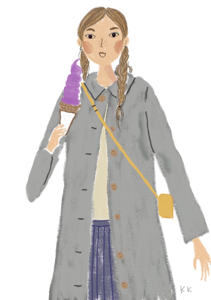 むらさき芋のソフトクリーム