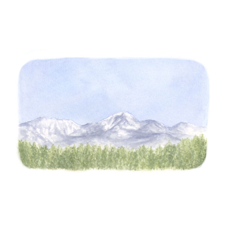 風景 水彩イラスト