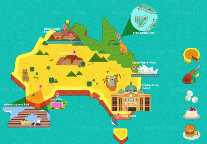 ≪マップ≫Map of Australia