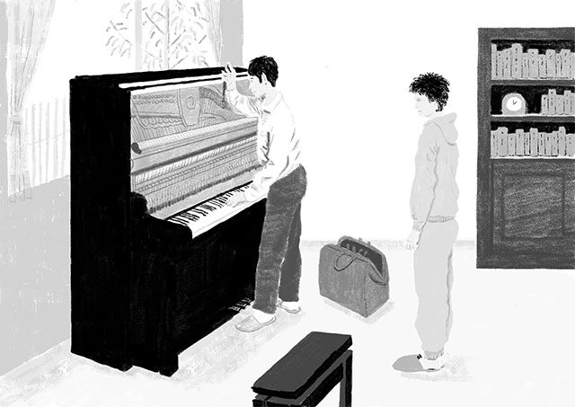 【挿絵習作】羊と鋼の森／宮下奈都著