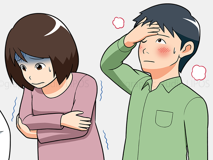 身近な体調不良 イラスト