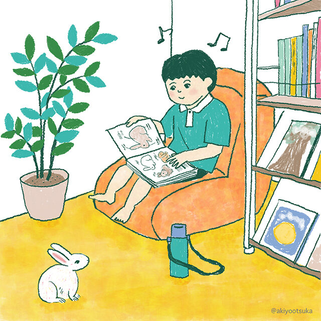 webマガジンとものま　イラストレーション