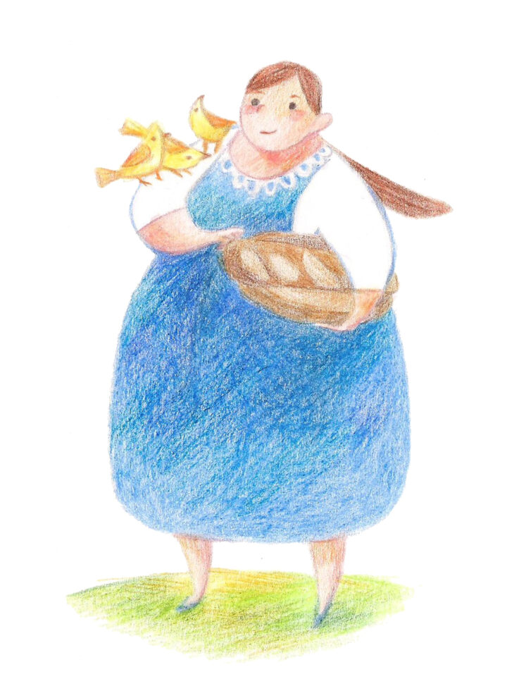 鳥とおばさん（オリジナル作品）