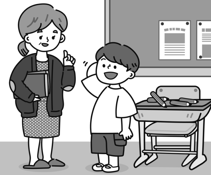 英語教材用　挿絵