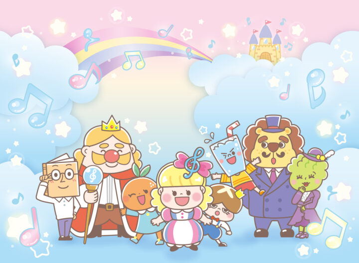 おえかきで身につくはじめての楽譜　表紙・中面挿絵