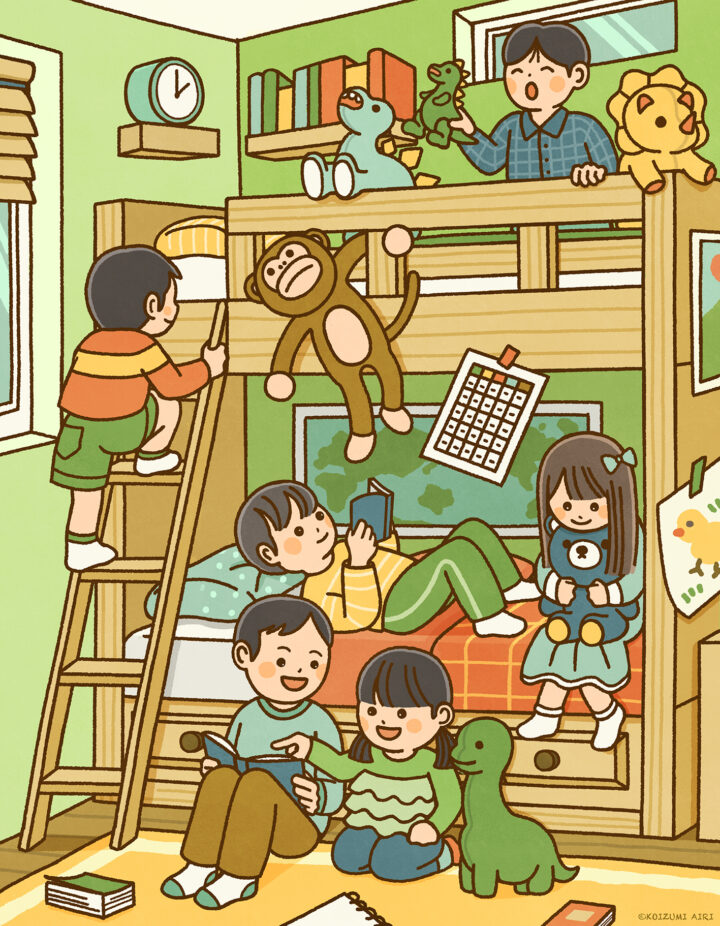 オリジナル作品「にぎやかな子ども部屋」を追加しました