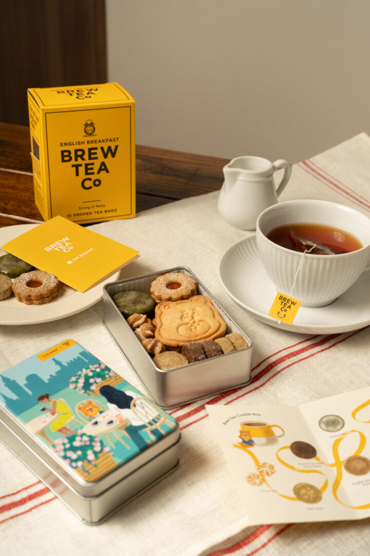 ON SUGAR × BREW TEA Co コラボクッキー缶