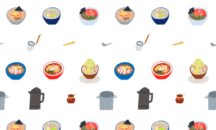 パターンイラスト　ラーメン