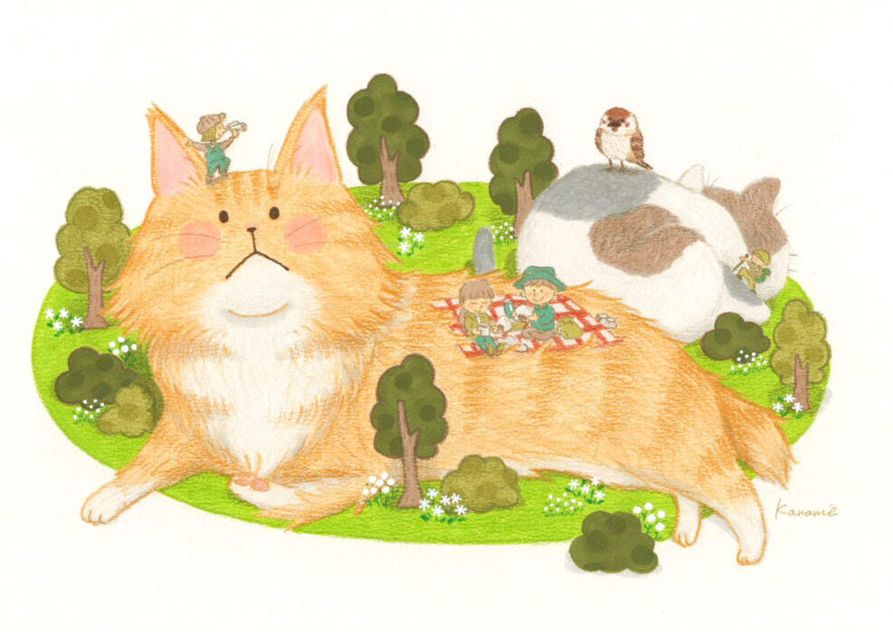 猫の背でハイキング