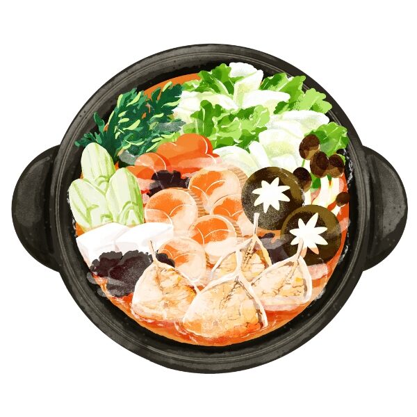 ふくしま常磐もの図鑑えほん「じょうばんものいただきます」の中から、『あんこうのどぶ汁』。