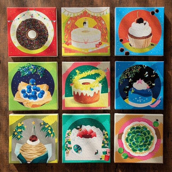 Original：東京・ギャラリーフィルモ企画展 【sweet sweets 2026】展示作品 「お菓子の国で暮らせば」