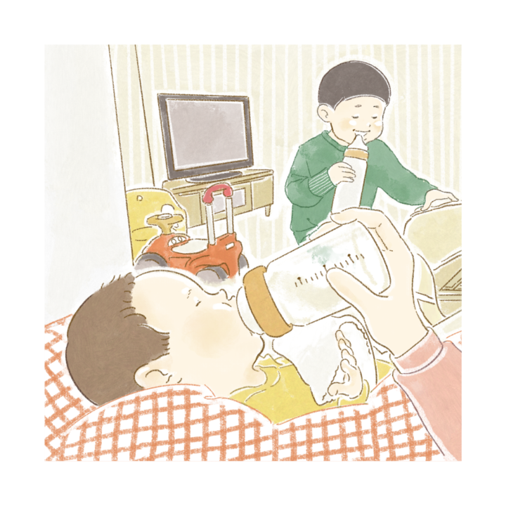 ふたりでミルク