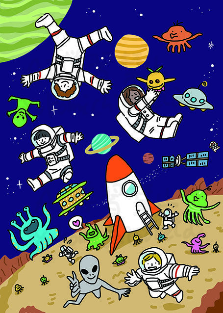 オリジナルイラスト_宇宙