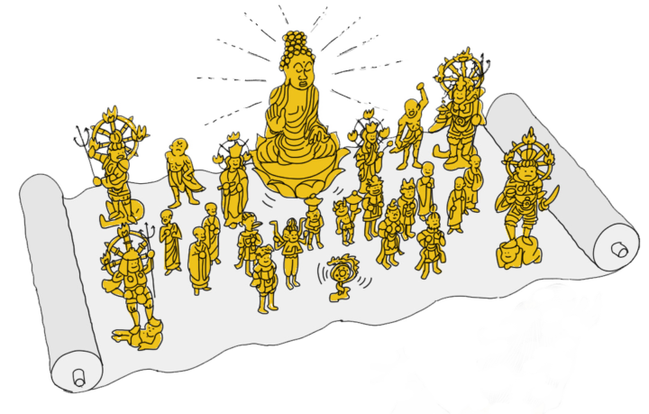 仏像イラスト(自主制作)