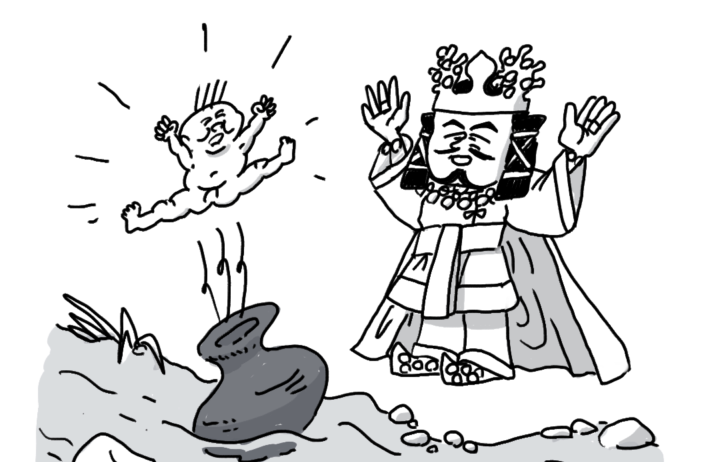 線画白黒イラスト(自主制作)