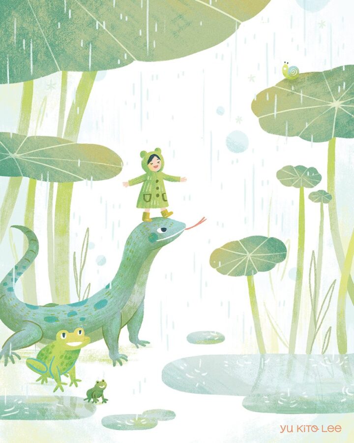 雨の日のお散歩