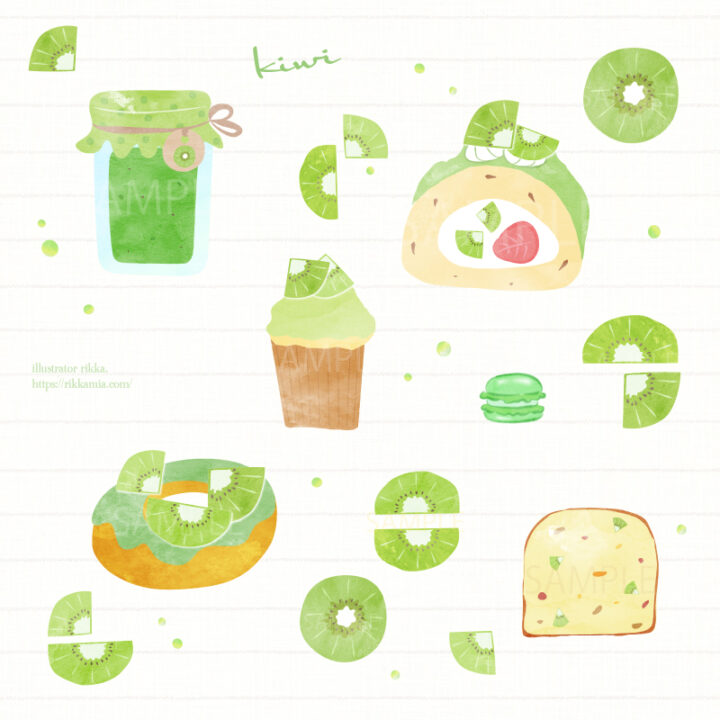 キウイのイラスト