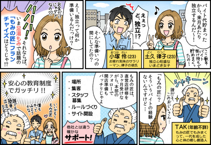 パンフレット「もみの匠 フランチャイズ加盟のご案内」