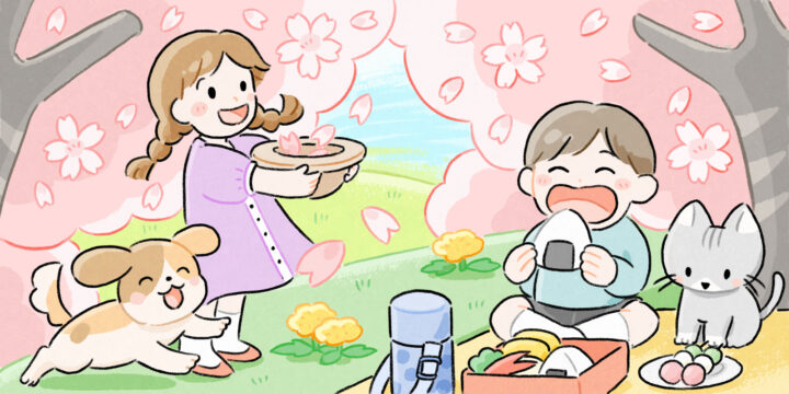 間違い探し「お花見」