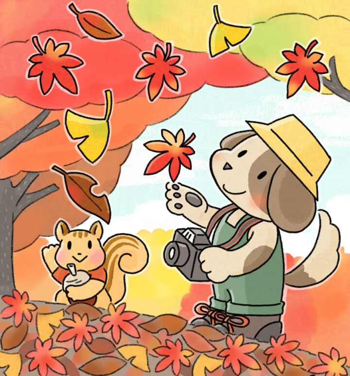 「はなまる まちがい絵さがし」カラーイラスト