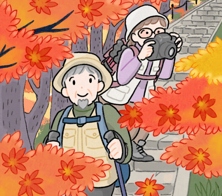 間違い探し「秋の紅葉を味わう」