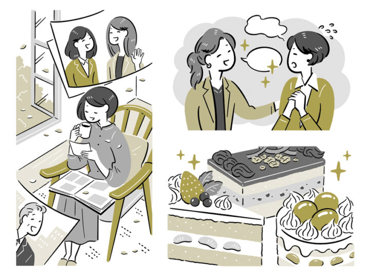 世界文化社 様／家庭画報3月号「読者のひろば」挿絵