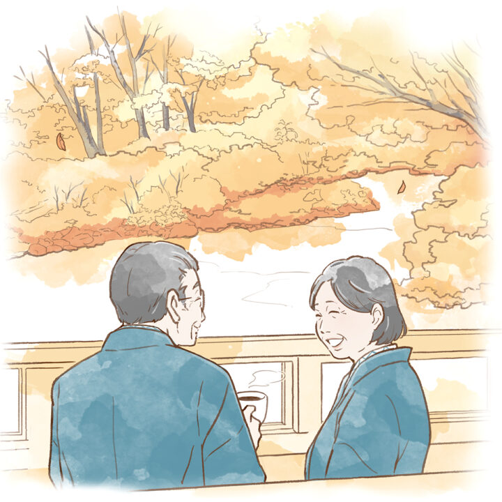夫婦で楽しむ秋の宿