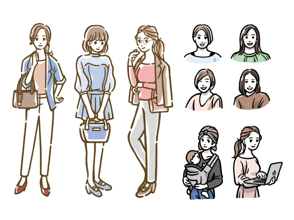 キャラクターイラスト（女性誌向け）