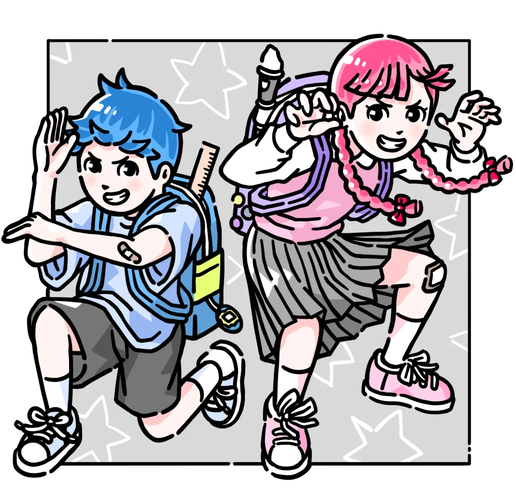 アニメ・マンガ風キャラクター_男の子と女の子